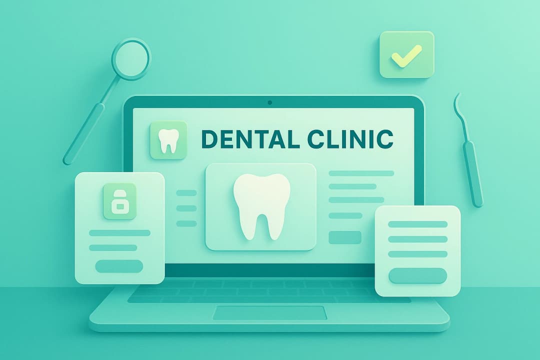 نمونه طراحی سایت دندانپزشکی