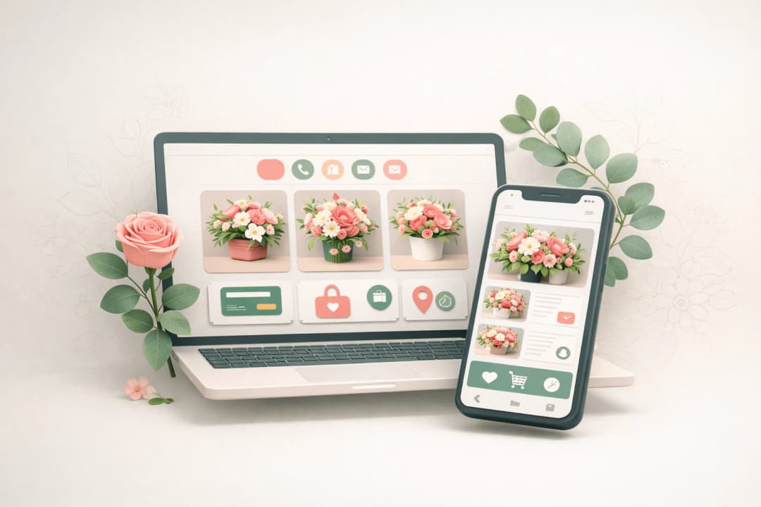 ساخت سایت برای گل فروشی