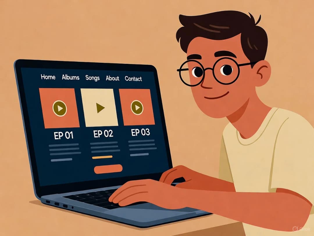 طراحی سایت موسیقی